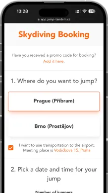 Sistema de reservas de Jump Tandem