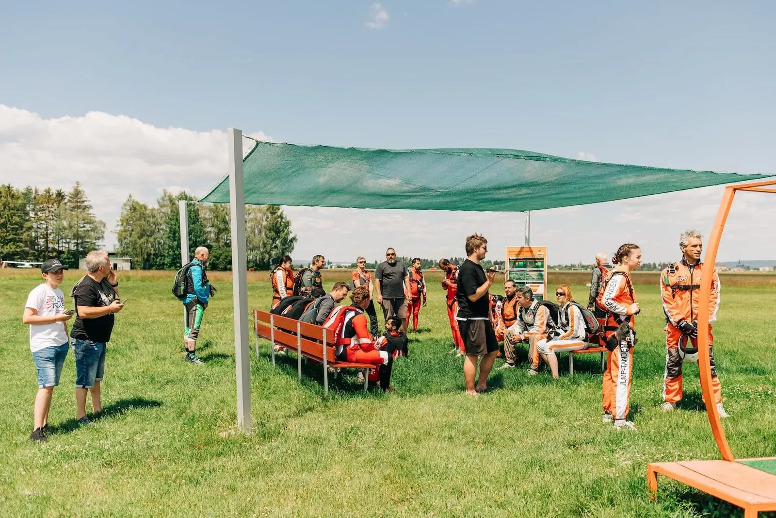 Tandemsprung Flugplatz Prostějov Pavillon