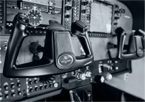 Instrumentenbrett eines Flugzeugs