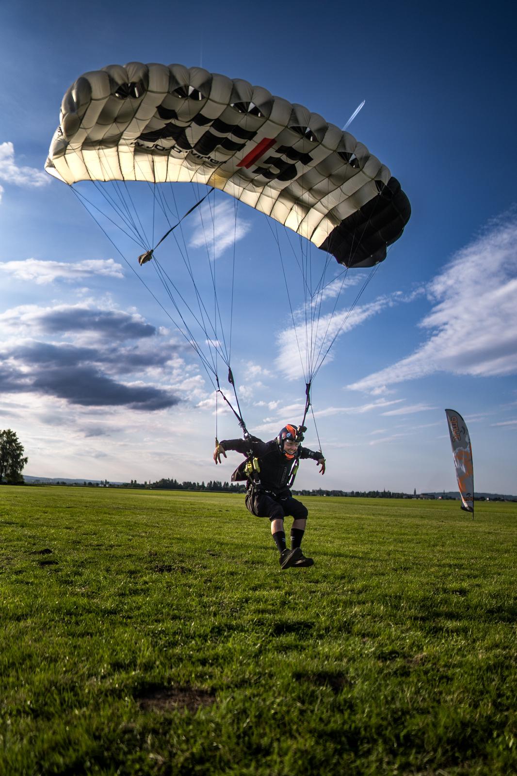 atterrissage sous voile