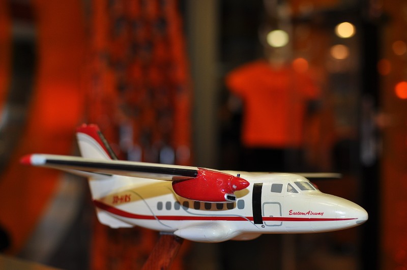maqueta del avión L410