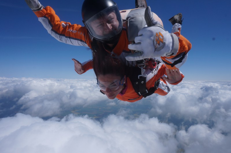 saut en parachute en tandem