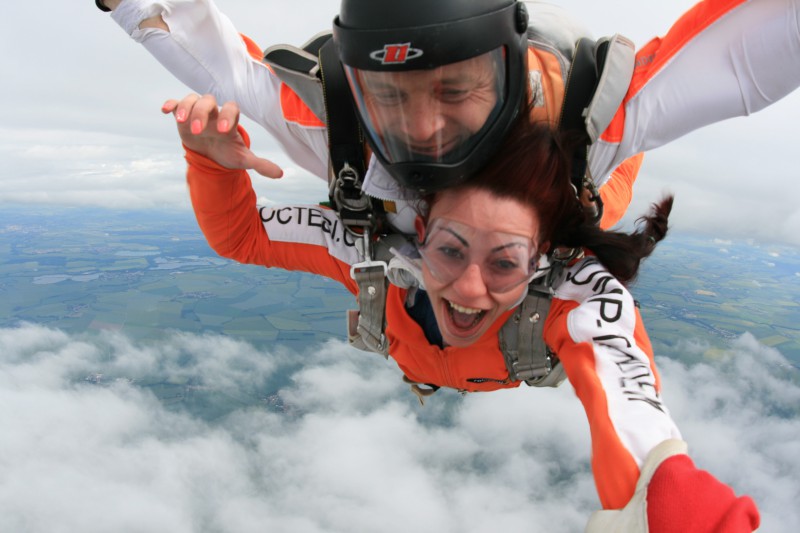 saut en parachute en tandem