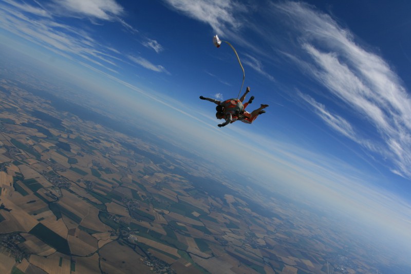 saut en parachute en tandem