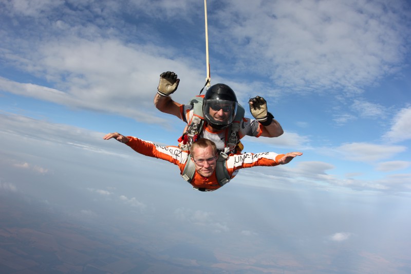 saut en parachute en tandem