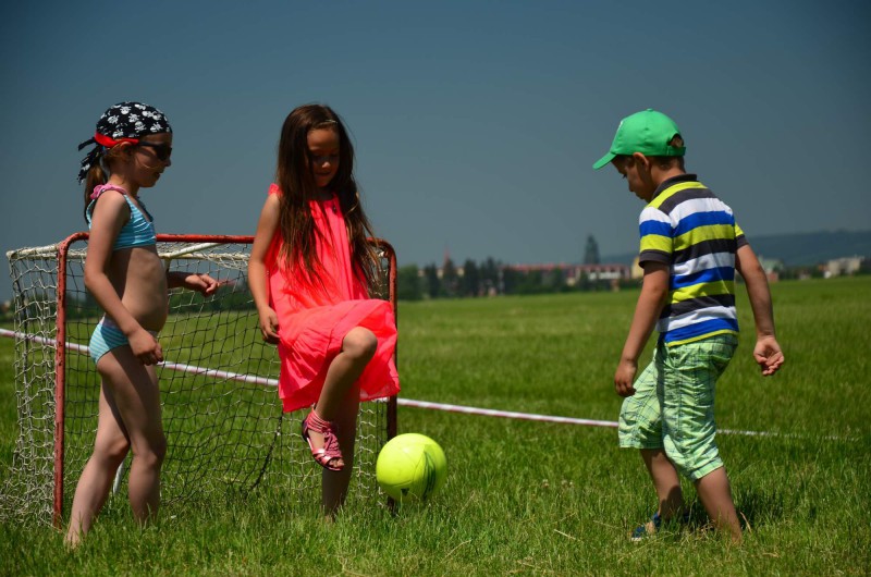 día del niño en el aeródromo de Prostějov