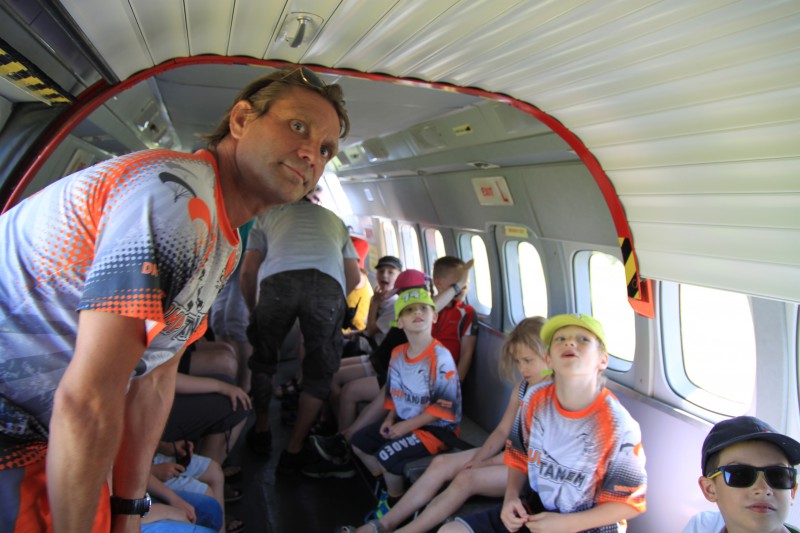 día del niño en el aeródromo de Prostějov
