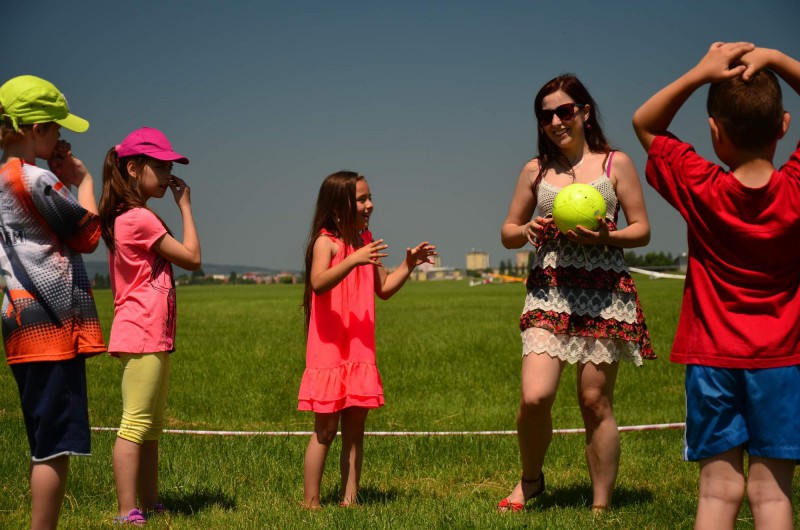 día del niño en el aeródromo de Prostějov