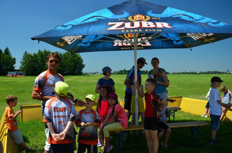 día del niño en el aeródromo de Prostějov