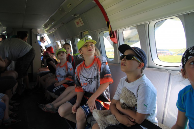 día del niño en el aeródromo de Prostějov