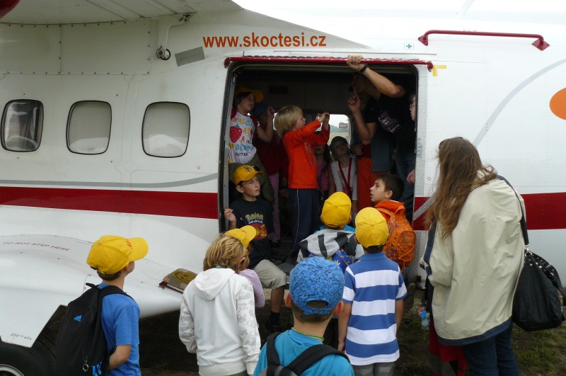 Kindertag auf dem Flugplatz in Prostějov