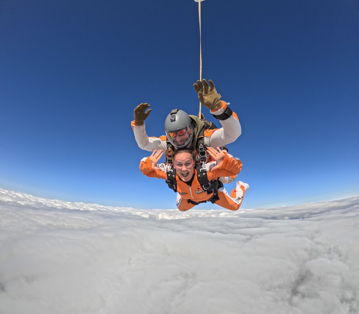 saut en parachute en tandem