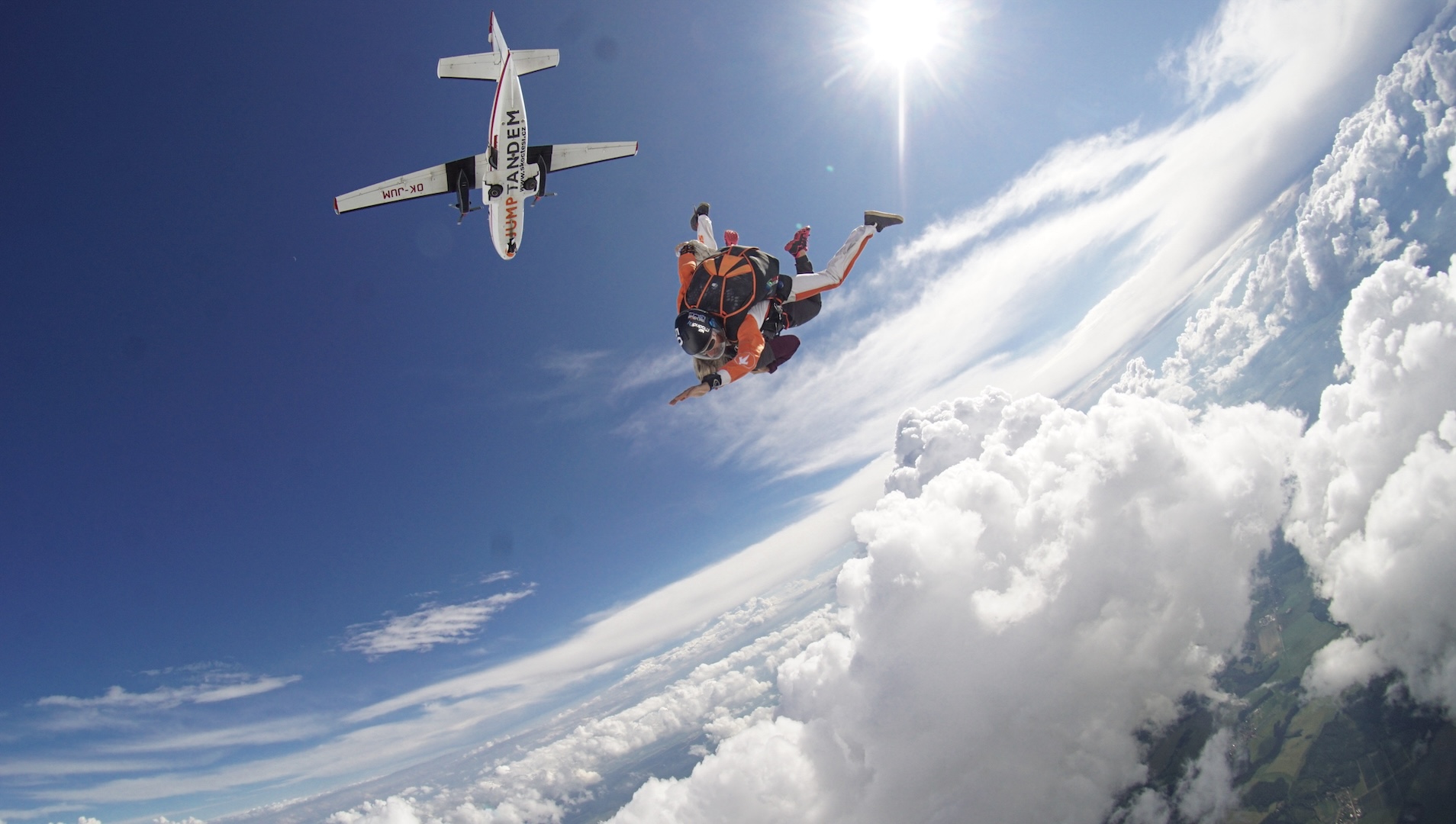 saut en parachute en tandem