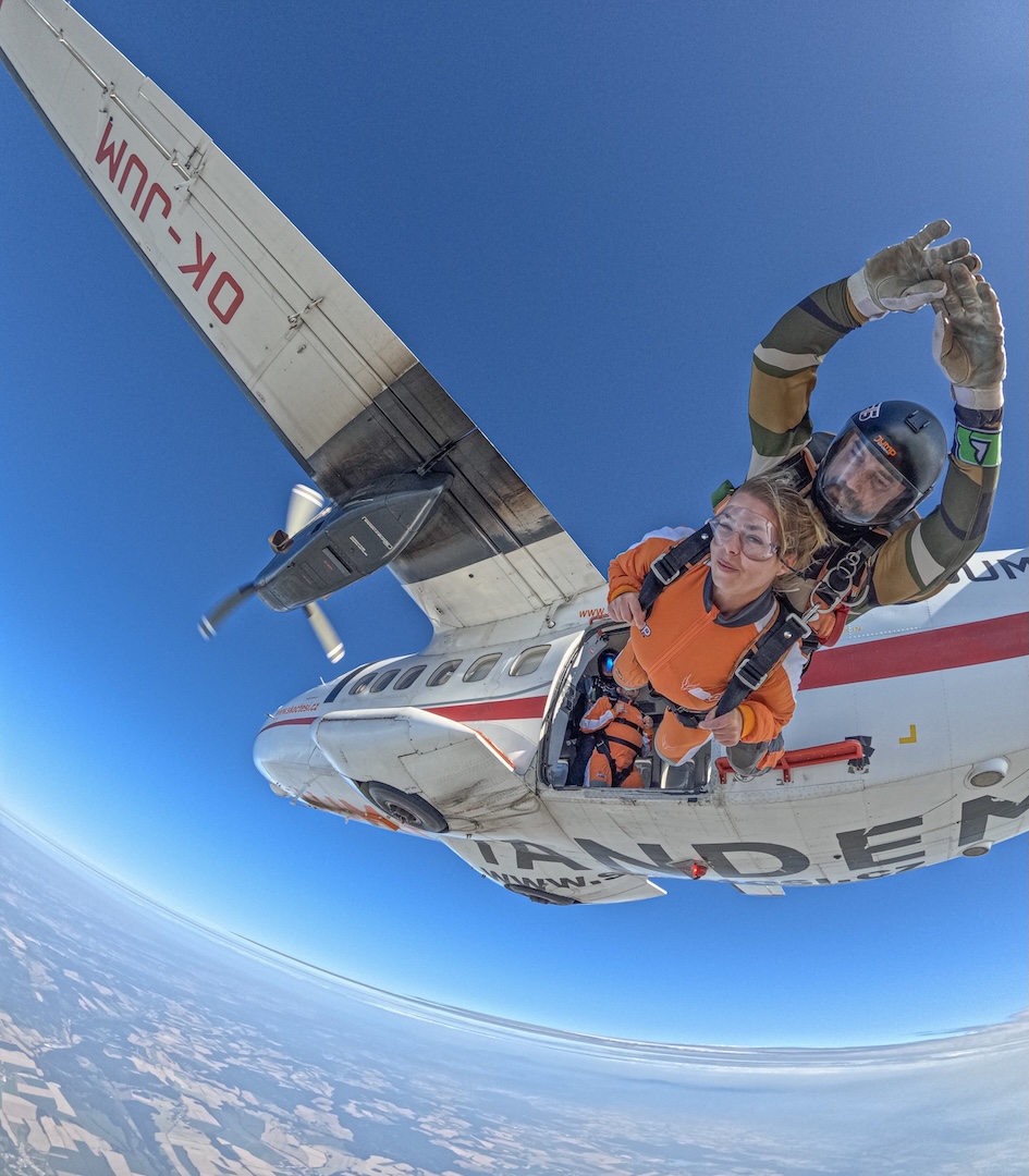 saut en parachute en tandem