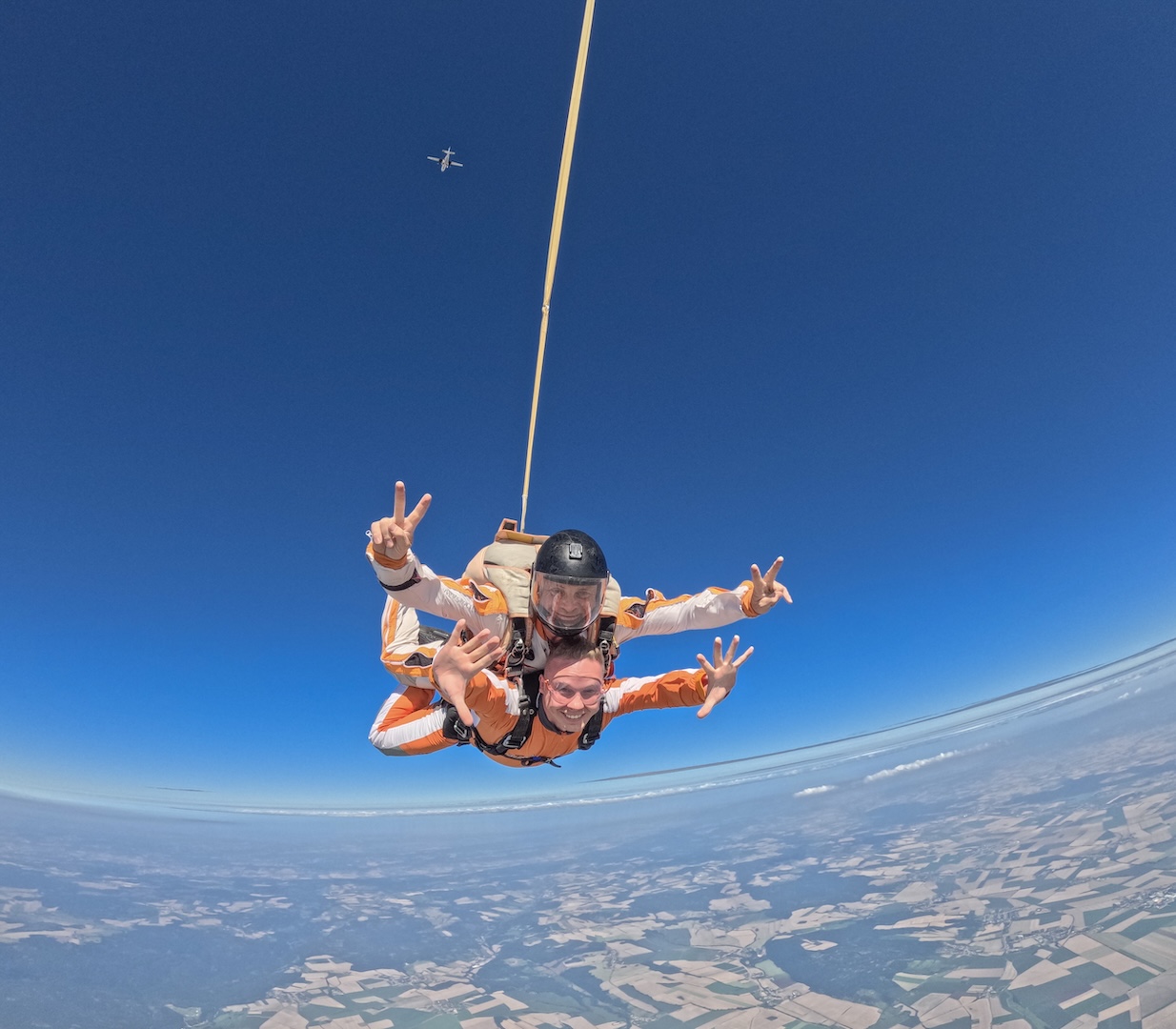 saut en parachute en tandem