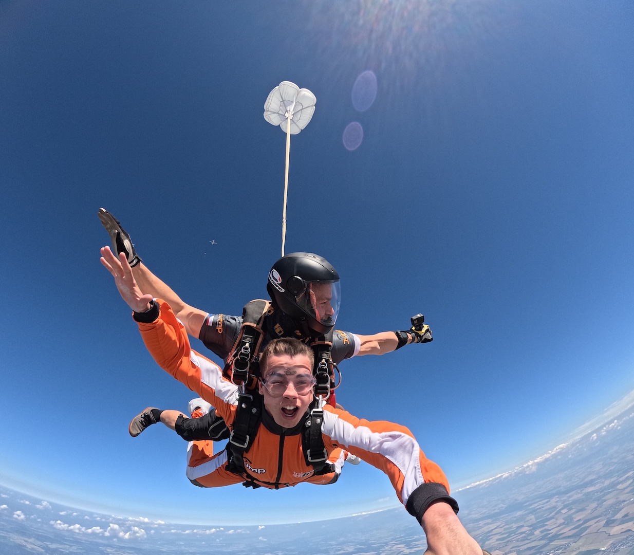 saut en parachute en tandem
