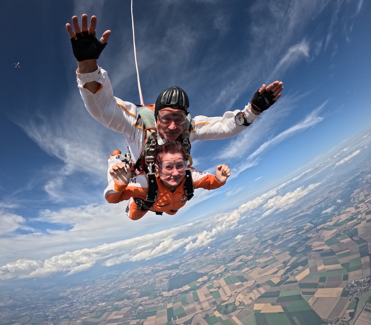 chute libre saut en tandem