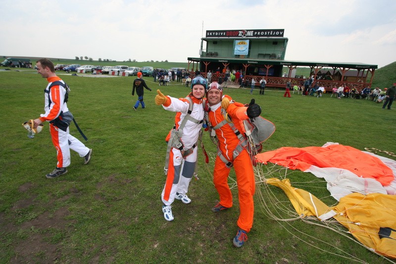 Tandem-Fallschirmsprung - freier Fall