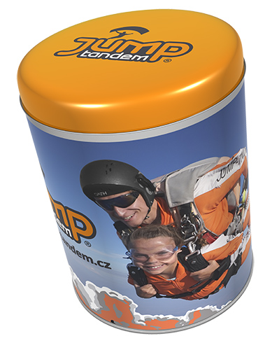 Dárková plechovka JUMP-TANDEM